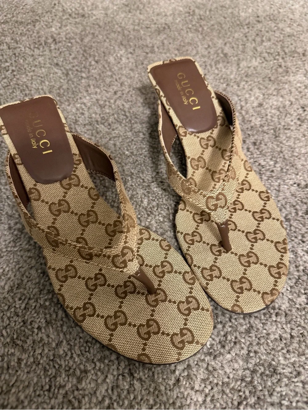 Beige Canvas Strappy Women's Sandal